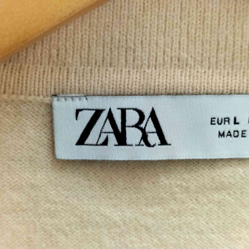 ザラ ZARA KNIT POLO CARDIGAN ニット ポロ カーディガン レディース import:L