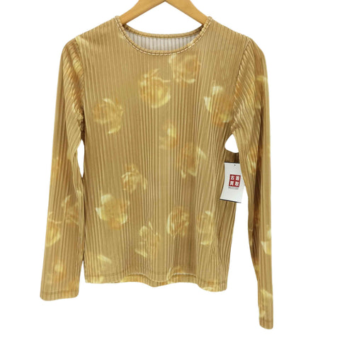 レイビームス Ray BEAMS ベロアフラワーTシャツ レディース