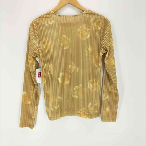 レイビームス Ray BEAMS ベロアフラワーTシャツ レディース