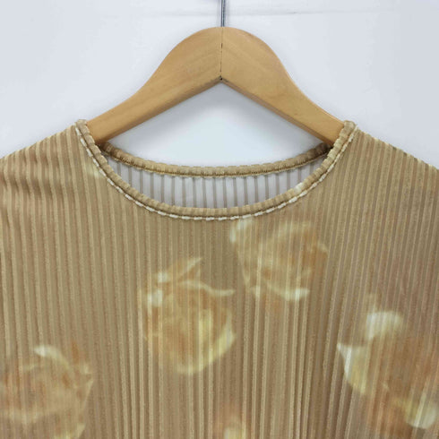 レイビームス Ray BEAMS ベロアフラワーTシャツ レディース