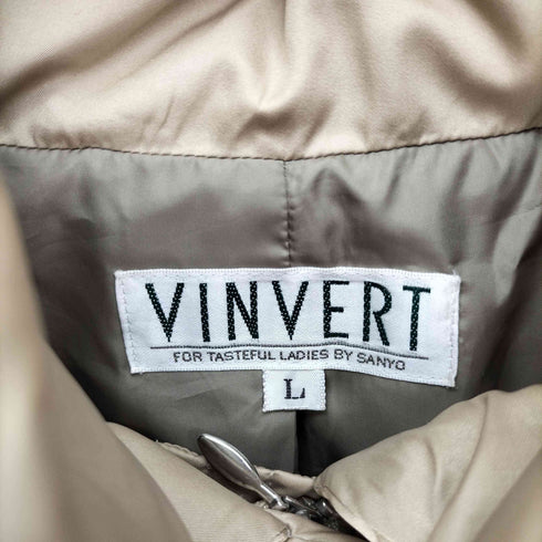 バンベール VINVERT ジップアップ ファー ダウン ミドルコート レディース JPN:L