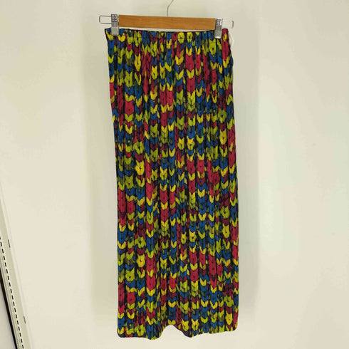 プリーツプリーズイッセイミヤケ PLEATS PLEASE ISSEY MIYAKE 21AW 総柄 ロング プリーツ スカート レディース JPN:2