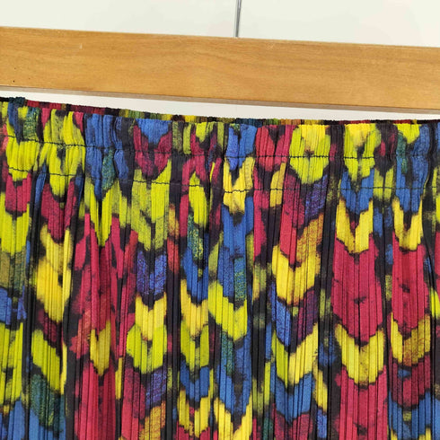 プリーツプリーズイッセイミヤケ PLEATS PLEASE ISSEY MIYAKE 21AW 総柄 ロング プリーツ スカート レディース JPN:2