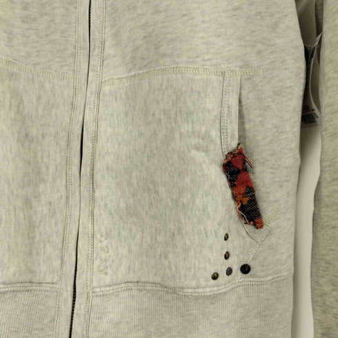 ポロバイラルフローレン Polo by RALPH LAUREN ビッグポニー刺繍 スタッズデザインジップアップパーカー メンズ import:L