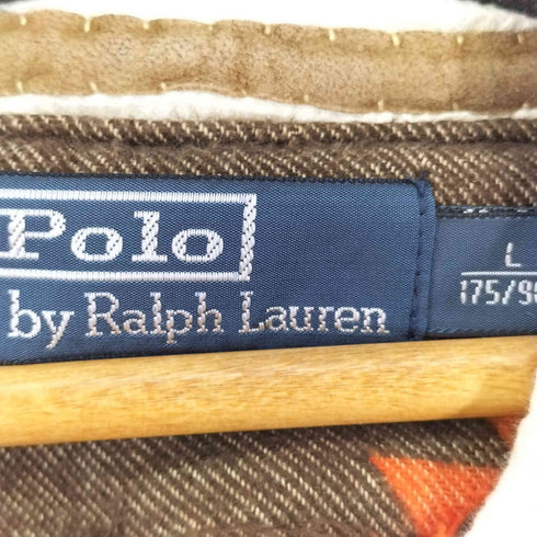 ポロバイラルフローレン Polo by RALPH LAUREN ビッグポニー刺繍 スタッズデザインジップアップパーカー メンズ import:L