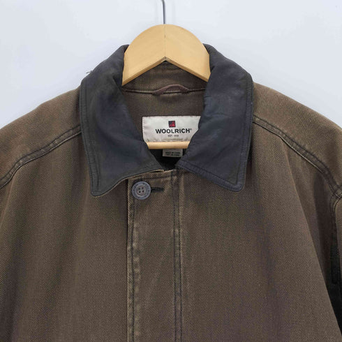 ウールリッチ WOOLRICH 襟レザー 裏起毛カバーオール メンズ import:M