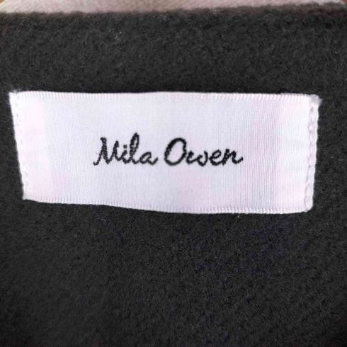 ミラオーウェン Mila Owen 22AW ボタンレス ノーカラー ロングコート レディース ONE SIZE