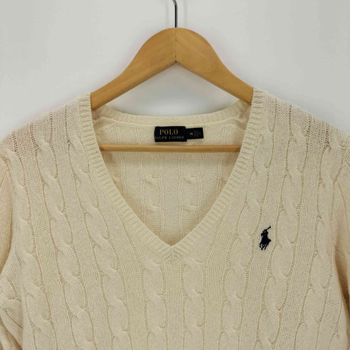 ポロラルフローレン POLO RALPH LAUREN ポニー刺繍ケーブルニット レディース import:M