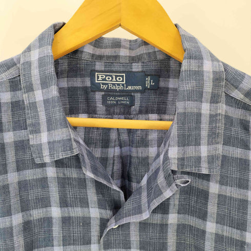 ポロバイラルフローレン Polo by RALPH LAUREN 90S CALDWELL チェック柄オープンカラーシャツ メンズ JPN:L