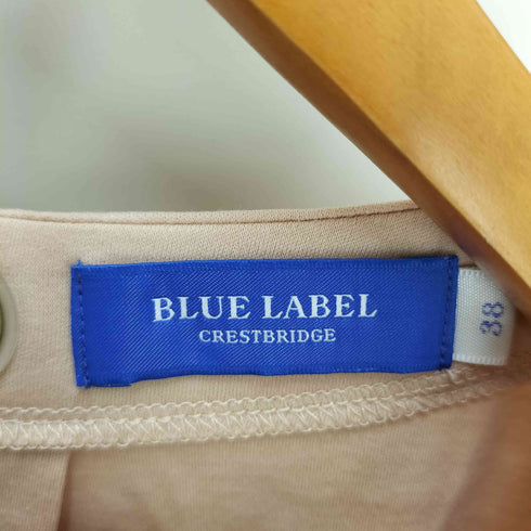 バーバリーブルーレーベル BURBERRY BLUE LABEL チェック柄リボンデザインカットソー レディース 38