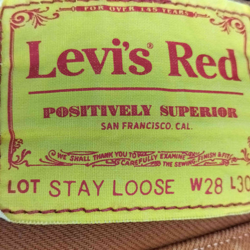 リーバイスレッド Levis RED BIG-E STAY LOOSE STRETCH DENIM メンズ 28X30