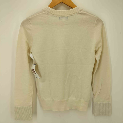 ブルーレーベルクレストブリッジ BLUE LABEL CRESTBRIDGE クルーネックウールニットセーター レディース 38