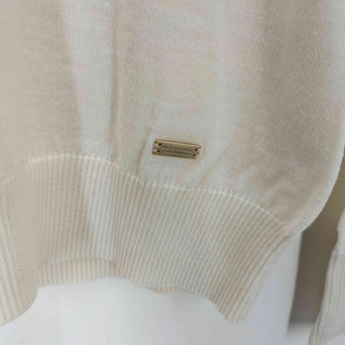 ブルーレーベルクレストブリッジ BLUE LABEL CRESTBRIDGE クルーネックウールニットセーター レディース 38