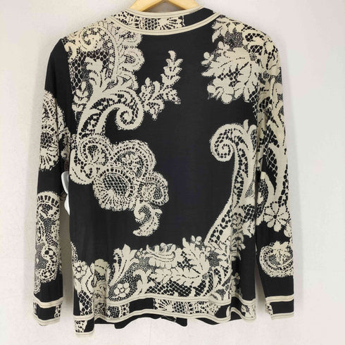 レオナール LEONARD 総柄シルク混カーディガン レディース JPN:L