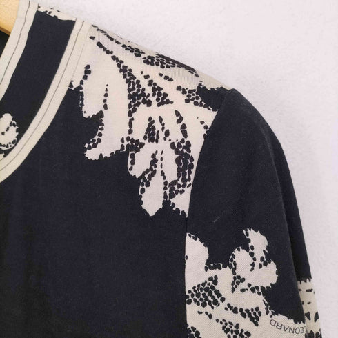 レオナール LEONARD 総柄シルク混カーディガン レディース JPN:L