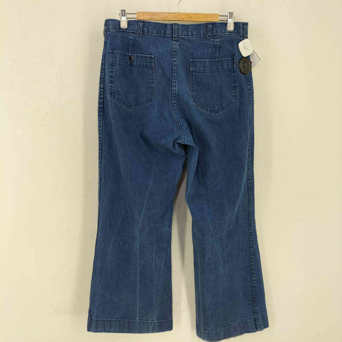 ユーエスネイビー U.S.NAVY 1987年製 IDEALジッパー Sailor Denim Pants ステンシル デニムセーラーパンツ メンズ 36R
