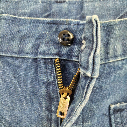 ユーエスネイビー U.S.NAVY 1987年製 IDEALジッパー Sailor Denim Pants ステンシル デニムセーラーパンツ メンズ 36R