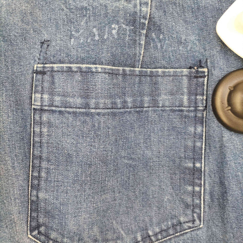 ユーエスネイビー U.S.NAVY 1987年製 IDEALジッパー Sailor Denim Pants ステンシル デニムセーラーパンツ メンズ 36R