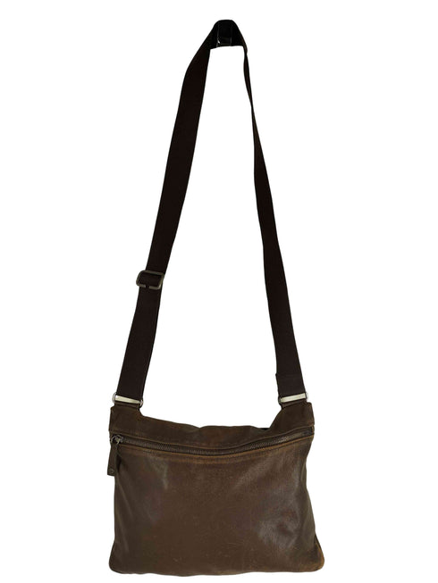 LONGCHAMP レザー ショルダーバッグ スクエア レディース