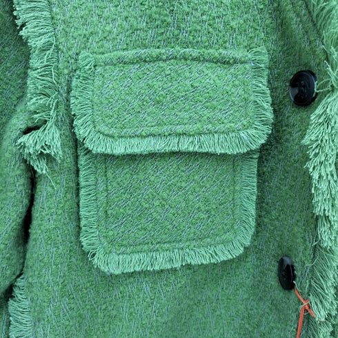 スライ SLY TWEED NO COLLAR ジャケット レディース F