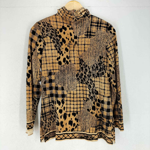 レオナール LEONARD 総柄シルク混ハイネックニット レディース JPN:L