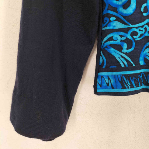 レオナール LEONARD 切替シルク混カーディガン レディース JPN:XL