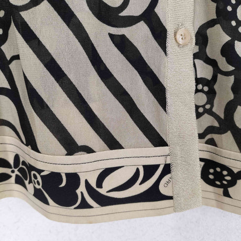 レオナール LEONARD 花柄ポリエステルカーディガン レディース JPN:XL