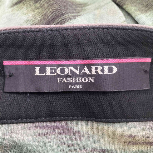 レオナール LEONARD 総柄ポリエステルL/Sブラウス レディース JPN:XL