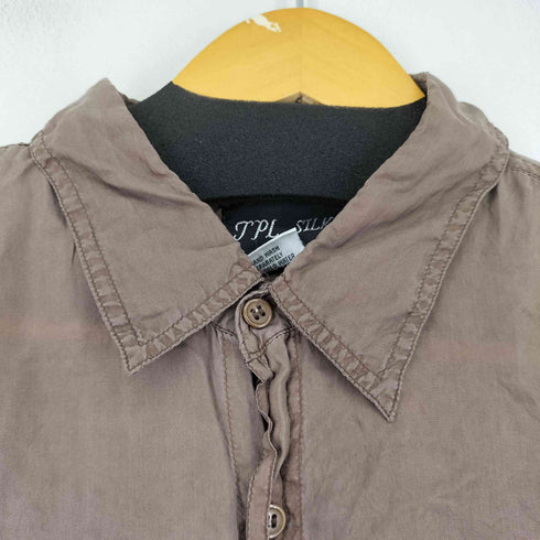 シルク100% L/S レギュラーカラーシャツ メンズ import:L