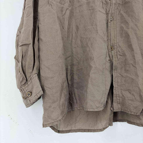 シルク100% L/S レギュラーカラーシャツ メンズ import:L