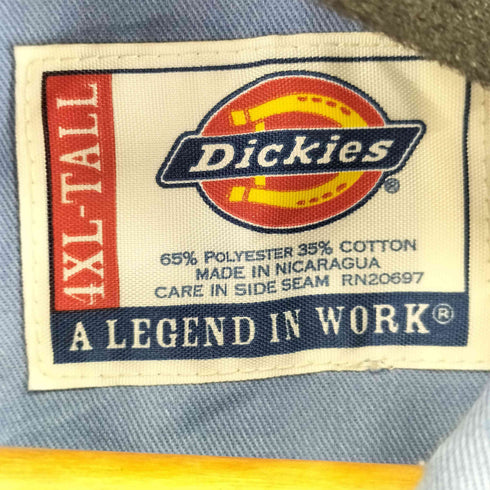 ディッキーズ Dickies L/S ワークシャツ ビッグサイズ メンズ 4XL-TALL