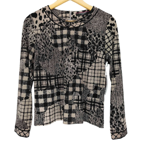 レオナール LEONARD 総柄バックジップポリエステルブラウス レディース JPN:XL