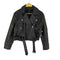 エイチアンドエム H&M フェイクレザーダブルライダースジャケット レディース import:M