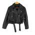 エイチアンドエム H&M フェイクレザーダブルライダースジャケット レディース import:M