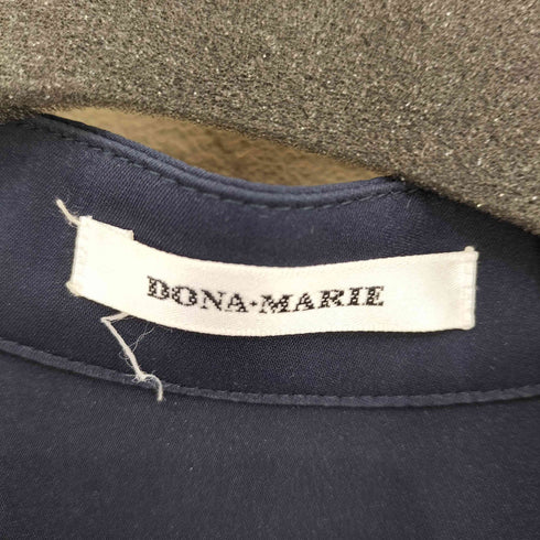 DONA MARIE Vネック ロング丈 ポリブラウス レディース