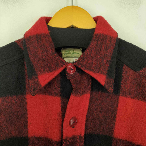 エルエルビーン L.L.Bean 50~60s 筆記体タグ バッファローチェック ヘビーウールシャツジャケット メンズ JPN:XL