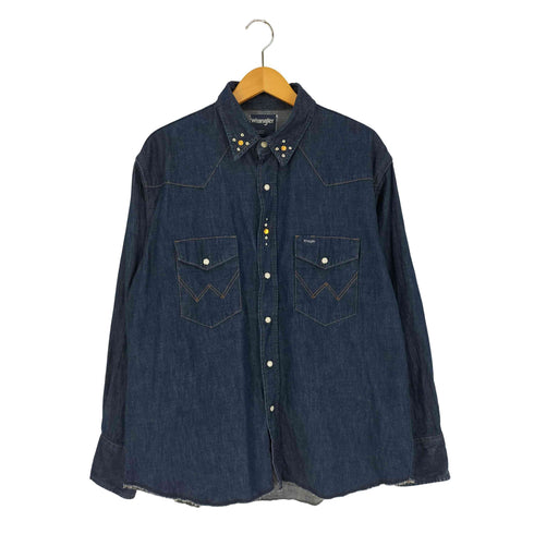 ラングラー Wrangler スタッズ ウエスタン デニムシャツ メンズ import:M
