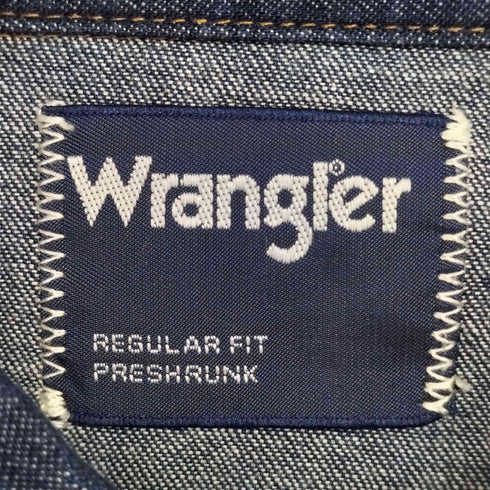 ラングラー Wrangler スタッズ ウエスタン デニムシャツ メンズ import:M