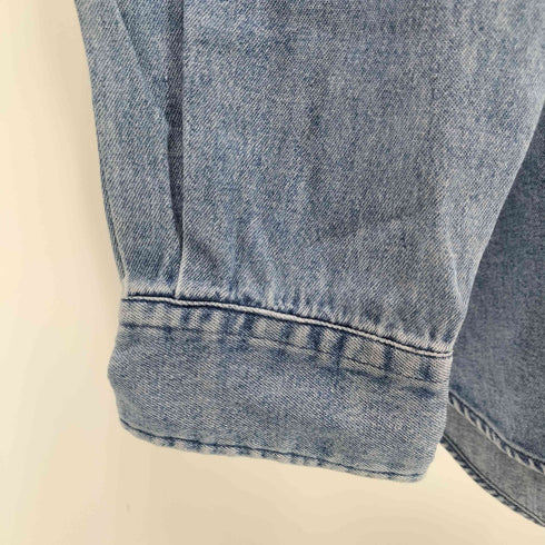 ラルフローレン RALPH LAUREN 90s ポニー刺繍 ボタンダウンデニムシャツ メンズ import:L