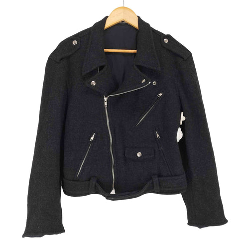 アニエスベーオム Agnes b.homme MADE IN FRANCE ウールダブルライダースジャケット メンズ JPN:1