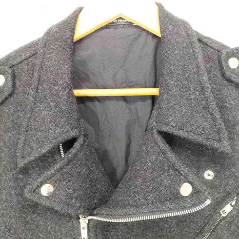 アニエスベーオム Agnes b.homme MADE IN FRANCE ウールダブルライダースジャケット メンズ JPN:1