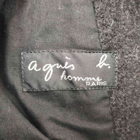 アニエスベーオム Agnes b.homme MADE IN FRANCE ウールダブルライダースジャケット メンズ JPN:1