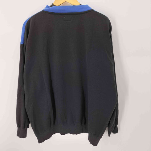 リーボック Reebok ロゴプリントバイカラースウェットプルオーバー ワイドシルエット メンズ JPN:XL