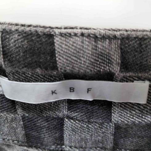 ケイビーエフ KBF ケービーエフ チェッカーパターンデニムスカート レディース ONE SIZE