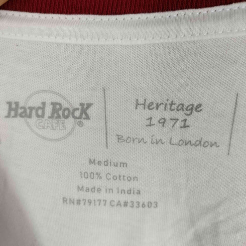 ハードロックカフェ Hard Rock Cafe クルーネック リンガーTシャツ メンズ M