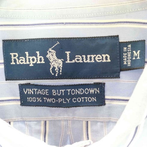 ラルフローレン RALPH LAUREN 90s ボタンダウンストライプシャツ メンズ import:M