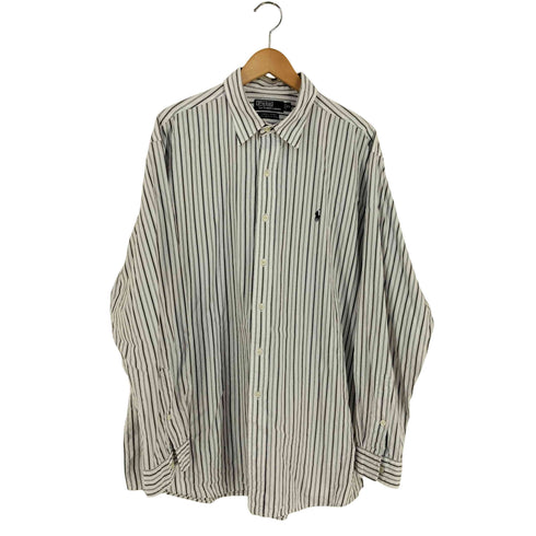 ポロバイラルフローレン Polo by RALPH LAUREN LOWELL SPORT ストライプシャツ メンズ import:XL