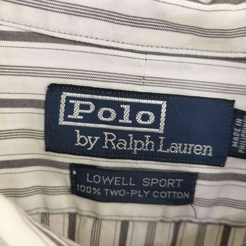 ポロバイラルフローレン Polo by RALPH LAUREN LOWELL SPORT ストライプシャツ メンズ import:XL