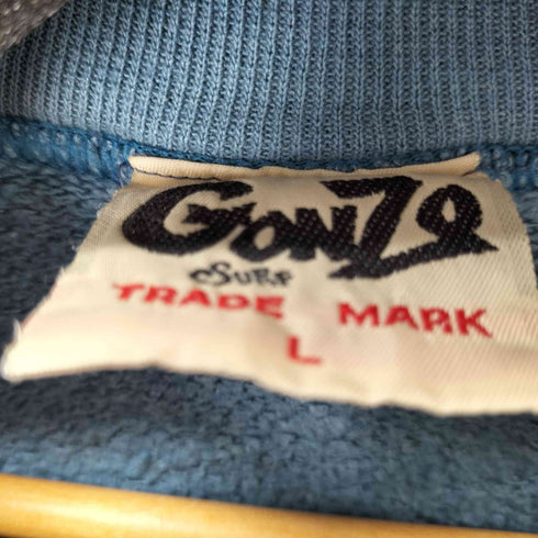 GONZO Surf 90s OLD オールド ロゴ刺繍スウェットプルオーバー メンズ JPN:L