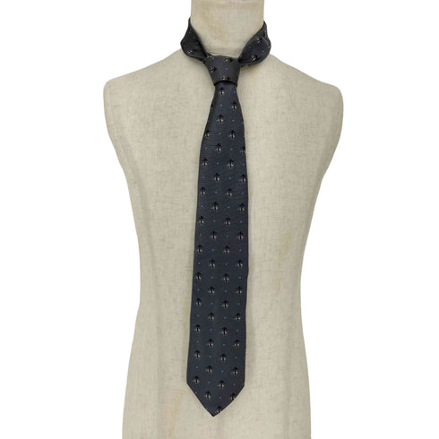 ブルックスブラザーズ 346 BROOKS BROTHERS MADE IN USA 総ロゴシルクネクタイ メンズ